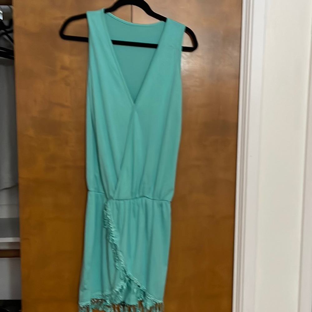 Green tank dress